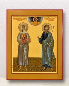 Икона «Мария Дивеевская и Андрей Первозванный» Клинцы